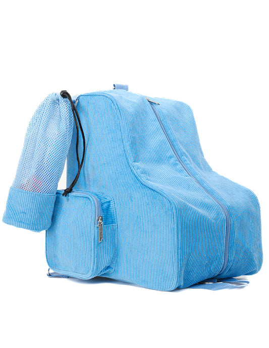 Freewheelin' Roller Skate Bag BLUE CORDUROY